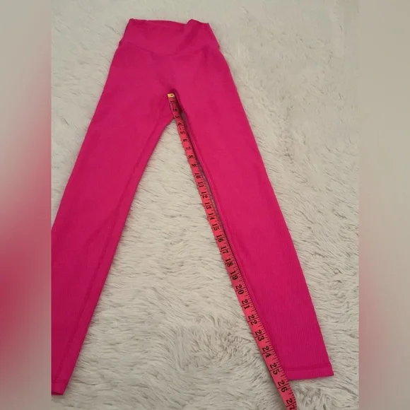 BuffBunny Ribbed Pink Leggings - Picture 8 of 12